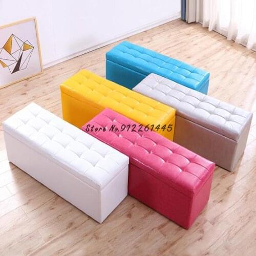 Shoe changing stool in clothing store household sitting shoe cabinet door storage dressing room bench sofa stool in fitting room