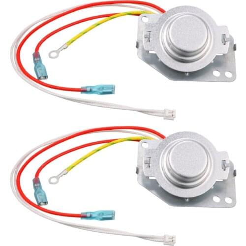 UXCELL 2Pcs Rice Cooker Temperature Controllers Thermostat Center Magnetic Fuses Sensor 5 Wire 71mm/2.8inch N.C Magnetic Steel