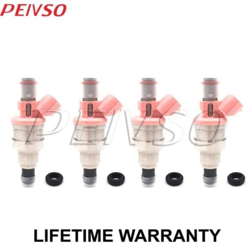 4x 195500-2400 fuel injector for SUZUKI&MAZDA VITARA 2.0 BALENO / RX7 1.3 FD FC
