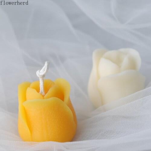 Tulip Flower Silicone Candle Mold Handmade Soap Mold DIY Fondant Cake Mold Simulation Flower Mold Baking Tools Chocolate Mold