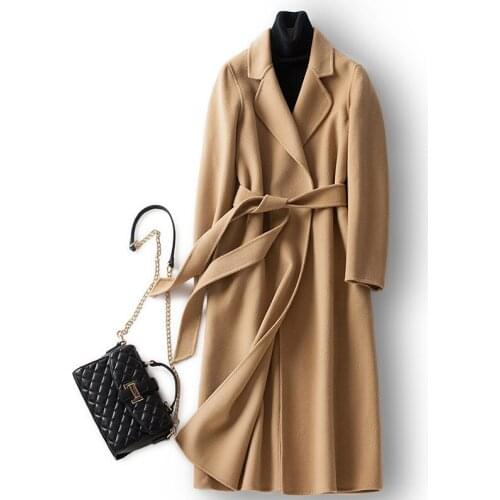 Wangxiangqian Womens Camel Coats