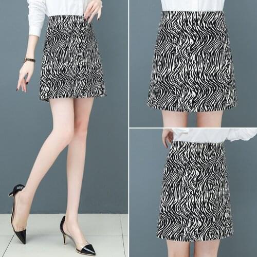 Skirt women spring summer new leopard print high-waisted fashion autumn/winter skirt pleated skirt plaid a letter bag hip skirt