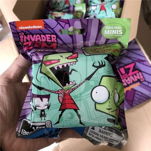 2-3pcs/lot genuine brand new invader zim dib blind bag figure mini rare figurine model toy promotion gift for 8+ kid boy girl