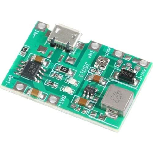 3.7V 9V 5V 2A Adjustable Step Up 18650 Lithium Battery Charging Discharge Integrated Module