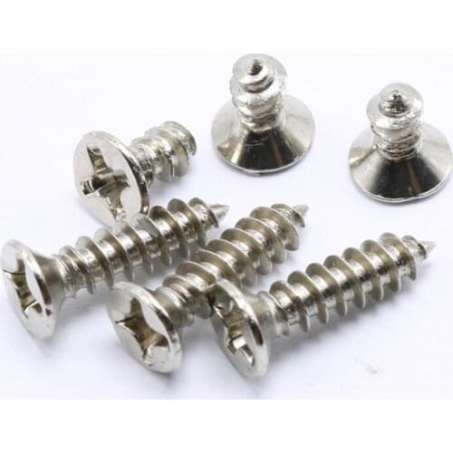 30pcs M1.2 stainless steel Phillips screw countersunk head self-tapping screws furniture decoration bolts 3mm-8mm length