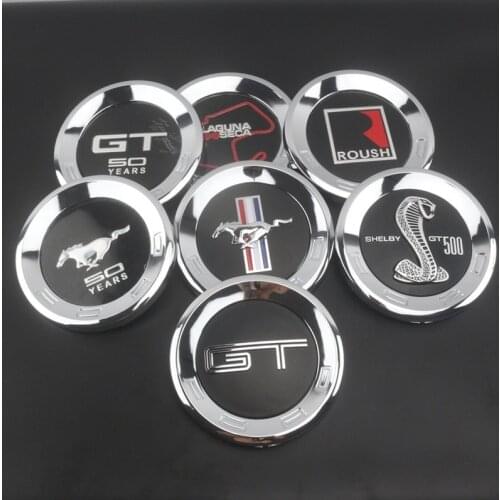For Mustang Pony Horse 3D Newest Car Tail Sticker Rear Brand Badge Emblem Mustang GT 50 Years Shelby GT500 Roush Laguna Seca