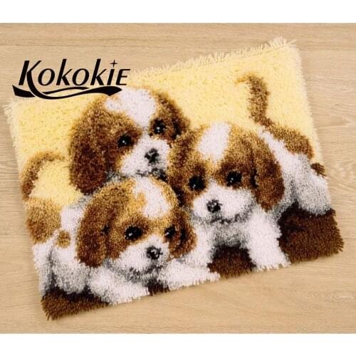 3d latch hook rug canvas printing vloerklee foamiran for needlework handmade crochet needle for carpet embroidery yarn carpet