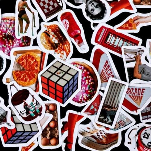 45 Pcs Kawaii Doughnut Poster Stationery Stickers Gift Packing Label Scrapbooking Diary Journal Sticker School Office Supplies