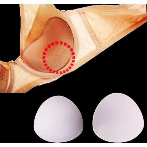 5pair Off White Tri Angel Push Up Bra Pads Sewing In Bra Cups Soft Foam For Bikini Yoga Bridal Padding Bra Accessorries WB114