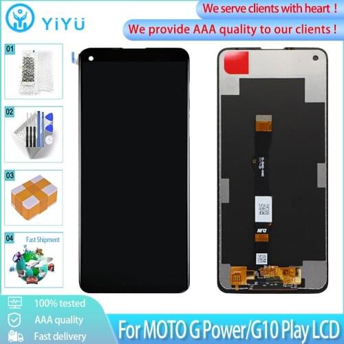 6.6" Orig For Motorola Moto G Power 2021 G10 Play LCD Display Screen For MOTO 6.4" G Power LCD Screen Digitizer Replacement