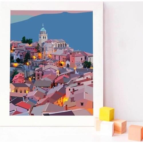 Abstract Wall Art Oil Painting On Canvas Landscape Pictures for Home Design Living Room Bedroom Decor Posters and Prints