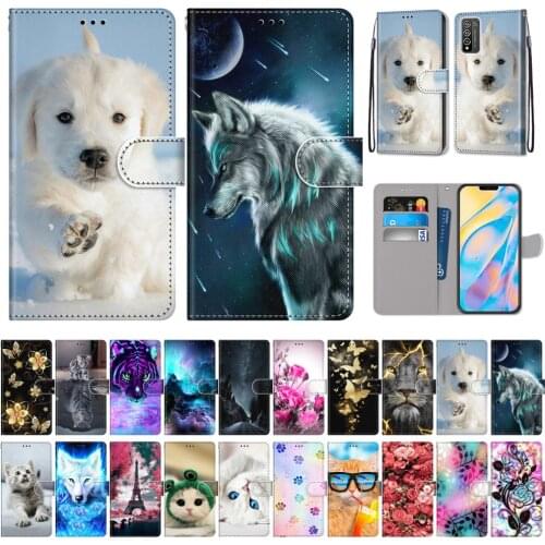Honor 10X Lite Case Wallet for Huawei Honor X10 9S 30S 9A Play 4 4T Pro Flip 3D Painted Leather Cover Stand Card Holder Fundas