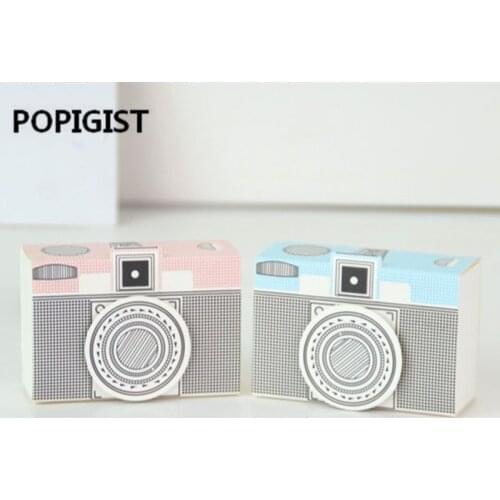 Camera Shaper Candy Boxes Baby Birthday Guest Chocolate Event Supplies Dragees Bonbonniere Baptism Detalles Para Bautizo