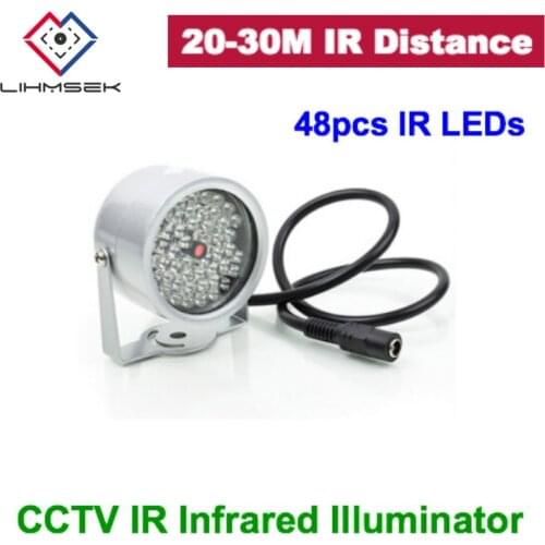 Lihmsek Cheap Factory Price 48 LED Illuminator Light CCTV IR Infrared Night Vision For Surveillance Camera, Free Shipping