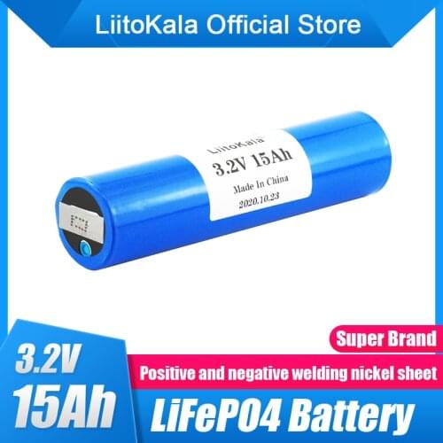 LiitoKala 33140 3.2v 15Ah lifepo4 lithium batteries 3.2V Cells for diy 12v 24v e bike e-scooter power tools Battery pack