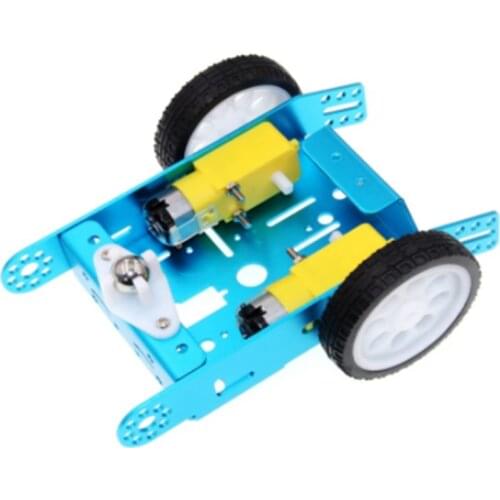 Mini Omni Wheel 3WD Smart Robot Car Chassis Kit with Metal Plate TT Motor for Arduino Microbit DIY Toy Parts STEM Kit