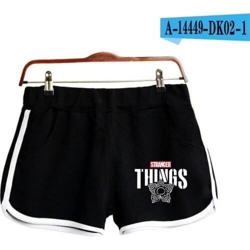 Monster story Fashion Stretch Waist Casual Shorts Woman High Waist Black White Shorts Harajuku Beach Sexy Short WomenS Clothing