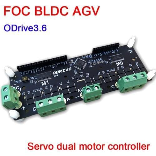 NEW ODrive3.6 FOC BLDC AGV Servo Dual Motor Controller 60A High Power Development Board for Brushless motor Encoder USB - CAN