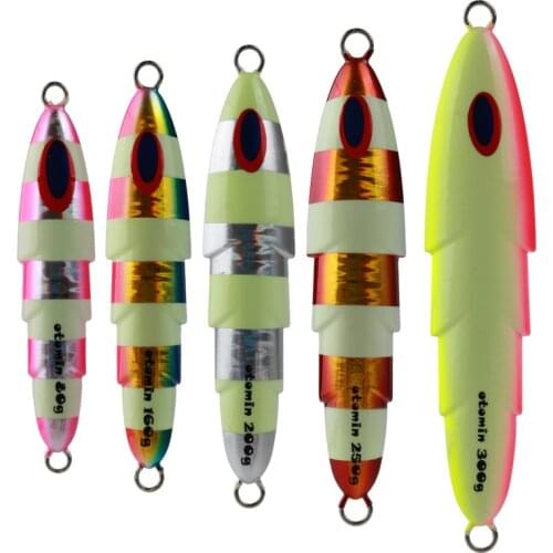 OTOMIN 1 Pcs Fishing Lure Sinking Fish Jigging Lure 80g120g60g200g Jigging Fish Lead Metal fishing Lure slow jig lure