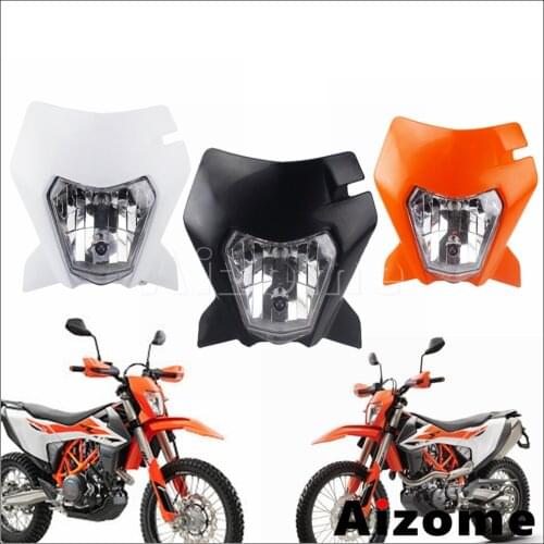 Plastic Motorcycle Headlight Fairing 12V 35W Head Lamp For 690 Enduro R 690 SMC R Supermoto Daul Sport Dir Bike Moto Headlight