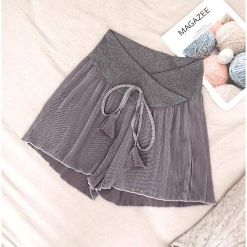 Pregnant Womens Shorts Summer Wear Low-waisted cotton sports Shorts Summer Wear New Spring Loose Pants for Pregnant Women Cloth