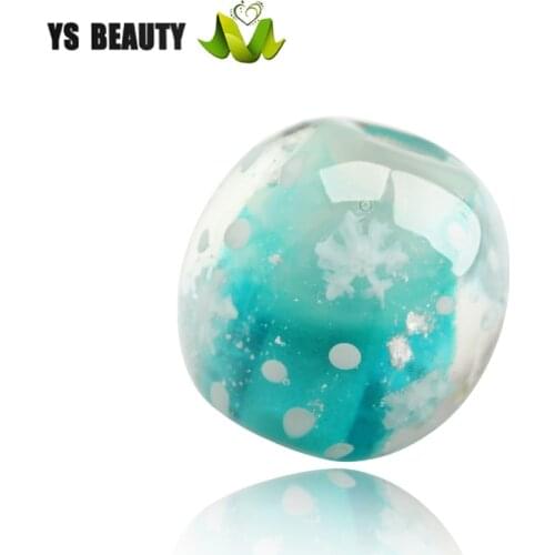 Snow coloured glaze beads Autumn winter new beads lamp worker glass beads DIY handmade beaded Japanese style DIY hairpin