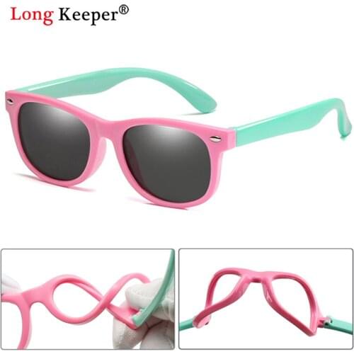 New Kids Polarized Sunglasses TR90 Boys Girls Sun Glasses Silicone Safety Glasses Gift For Children Baby UV400 Eyewear Wholesale