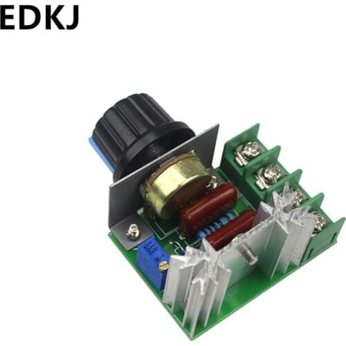 1PCS 2000W AC SCR Voltage Regulator Dimming Dimmers Motor Thermostat Electronic Voltage Regulator Module