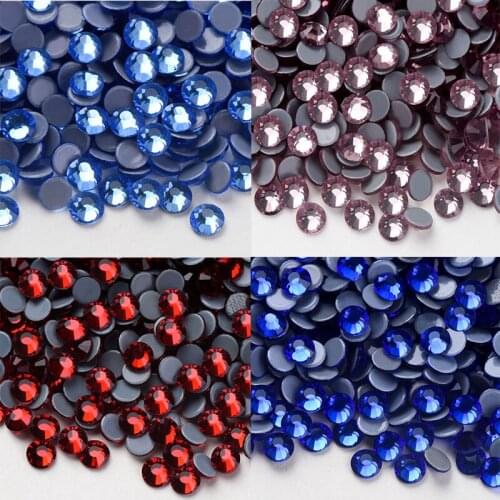 Flat Back Rhinestones/High Quality Hot Fix Rhinestone Glass Crystal DIY Clothes Decoration SS4-SS30 DMC Rhinestones for Clothing