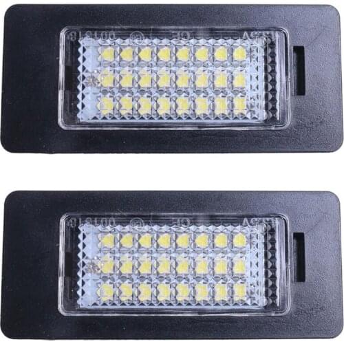 LED car License Plate Light Fit For BMW E90 M3 E92 E70 E39 F30 E60 E61 E93 car hide auto license plate holder number plate light