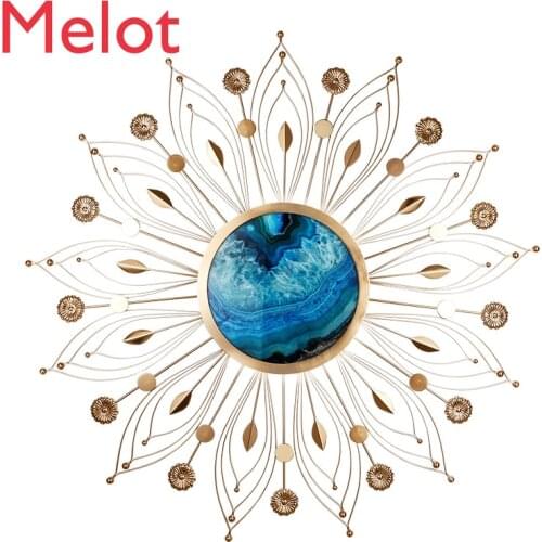 Light Luxury Iron Wall Decoration Wall Three-Dimensional Decorations Living Room Sofa Background Wall Nordic Pendant Hallway