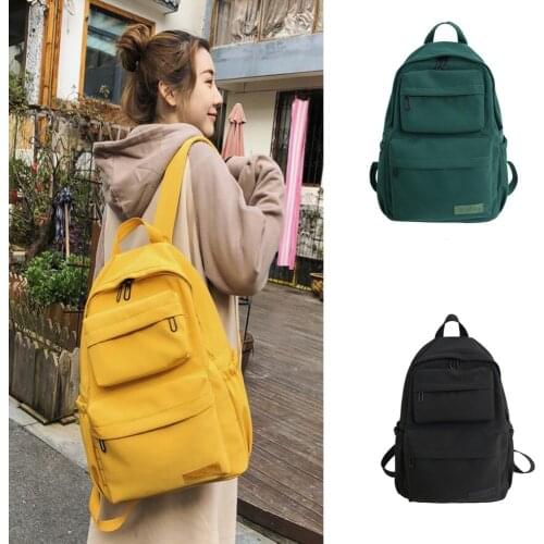 4 Colors New Waterproof Nylon Backpack for Women Multi Pocket Travel Backpacks Female School Bag for Teenage Girls Book Mochilas