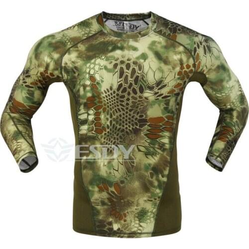 Knitted Sweater Mens Outdoor Camouflage Python Sweatshirt Comfortable Breathable Moisture Wicking Long-sleeved Shirt