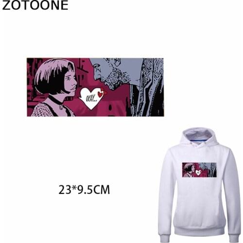 ZOTOONE Uncle Lyon Patch for Clothes Heat Transfer for Sweatshirts DIY Iron on Thermo Stickers Badges Applications on T-shirt E