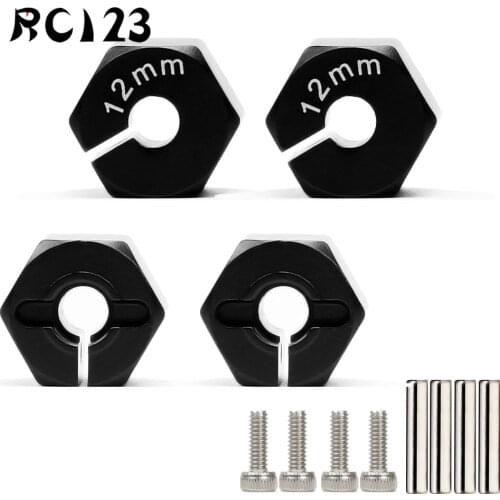 4P Aluminium 12Mm Wiel Hex Hub 10/12 Mm Dikte Voor 1/10 Rc Crawler Auto axiale SCX10 90046 Tamiya Mst TRX4 RC4WD T4 Nieuwe Enron
