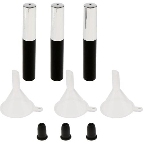 3pcs 4ml Empty Mascara Tube with Eyelash Wand Rubber Inserts Funnels Set Makeup Beauty Accessories