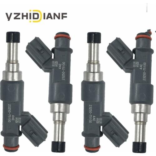 4PCS 23250-75100 Fuel Injectors Nozzle For TOYOTA- Land C-ruiser P-rado 2.7L 2TR 2009~2010 23209-09045 23209-79155 2325075100