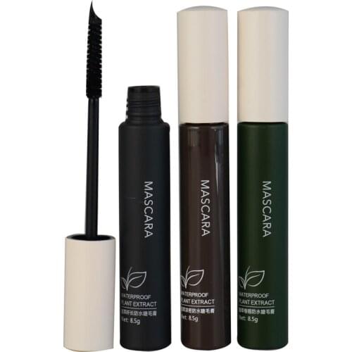 Quick Dry Lasting Waterproof High Quality Black Mascaras Silver Cap With Brush Makeup Tools Cosmetic
