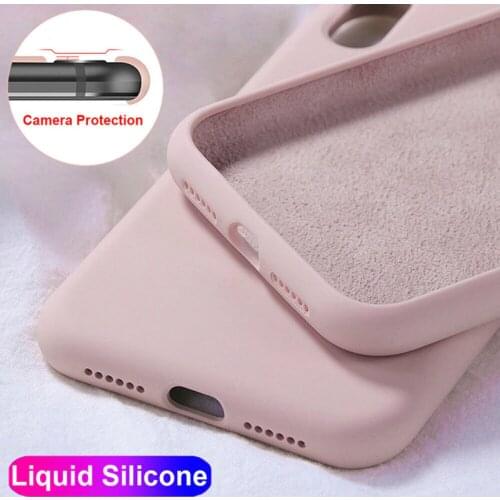 Phone Case for Coque iPhone 13 Pro Max Liquid Silicone Back Cover for Etui iPhone 13 / Pro / 13 Mini / Pro Max Cases