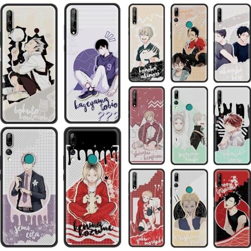 Haikyuu Hinata Anime Phone Case For Huawei Y6 2019 Cover Y7a Y5 Y7 Y9 Prime Y5p Y6p Y8p Y6s Y9s Y9a Silicone Black Shell