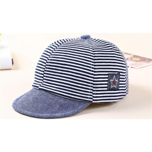 Baby Beret Newborn Hat Children Boys Girls Kids Toddler Letter Soft Cotton Striped Visor Eaves Baseball Photo Props Cap modis