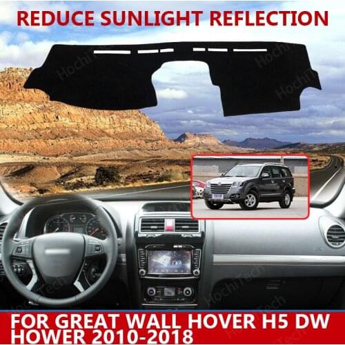 For Great Wall Hover H5 DW Hower 2010-2018 Right Left Hand Drive Good Polyester Material Anti Light Car Dashboard Cover Mat