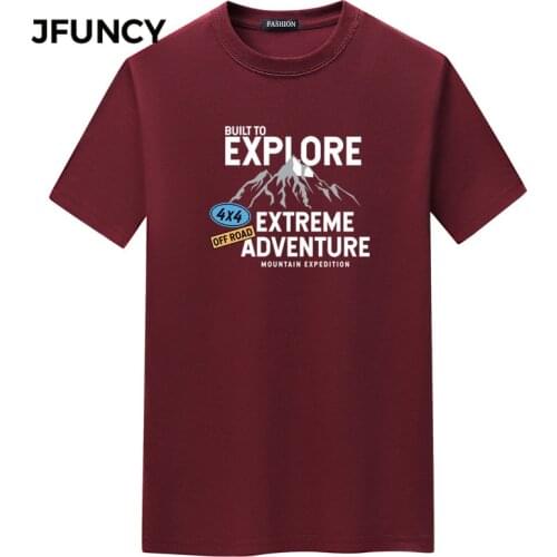 JFUNCY 2021 Harajuku Print Men Shirts Oversized T Shirt Summer New Man Casual Short Sleeve Tee Tops Plus Size Loose Male Clothes