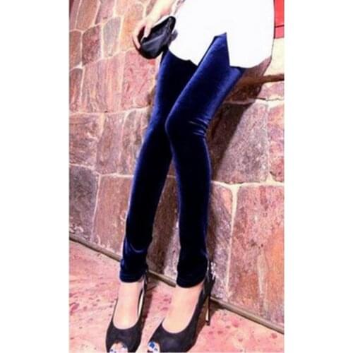 Spring Autumn Womens Slim Velour Leggings Girls Plus Size Size Fit M - 4XL Stretch Trousers Femme Outfits All-match Leggings