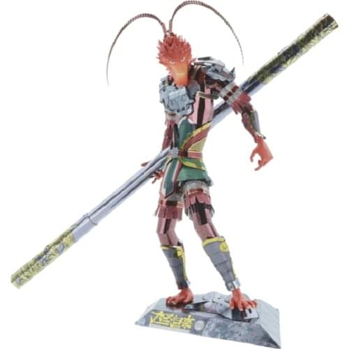 MMZ MODEL MU 3D Metal Puzzle Monkey King Hero model YM-L050-C educational DIY 3D Laser Cut Assemble Jigsaw Toys for kids gift