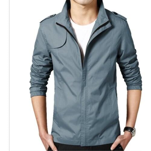 2021 New Brand Jacket Men Zipper Winter Spring Autumn Casual Solid Hooded Jackets Mens Outwear Slim Fit High Quality 4XL 5XL