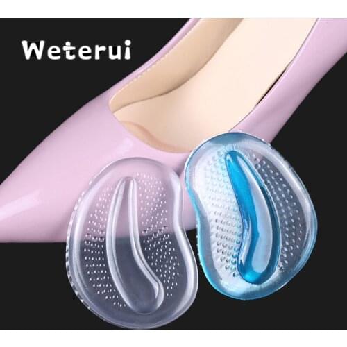 Soft Gel Anti-slip Forefoot Cushion Pad High Heel Inserts Foot Pain Relief for Women