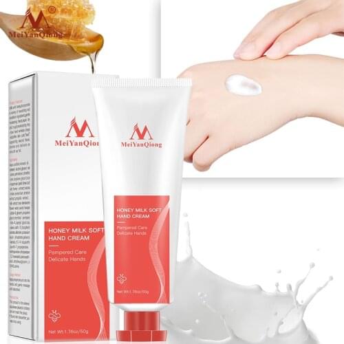 Soft Honey Milk Hand Cream Serum Whitening And Nourishing Hand Skin Repair Winter Anti-crack Aging Moisturizing Whitening Cream