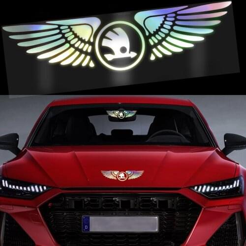1pcs Car Emblem Stickers Car Decoration Decal for Skodas Octavia MK2 MK3 2 3 A7 Fabia Karoq Kodiaq Superb Rapid Kamiq Scala Yeti