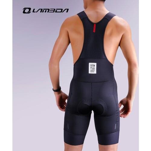 New Arrival! Lameda Cycling Bib Shorts Men Breathable Tight-fitting Road Mountain Bike Shorts Reflective Antislip with 2 Pockets